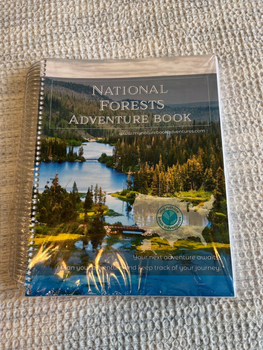 National Forests Adventure Book Journal - Blue Green Cover